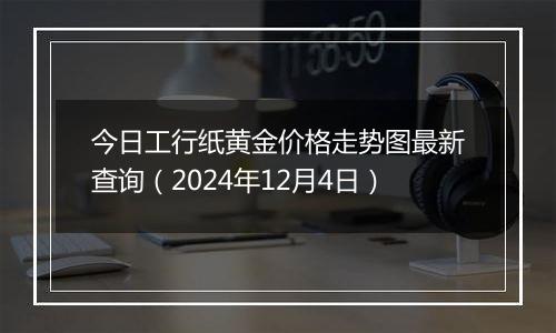 今日工行纸黄金价格走势图最新查询（2024年12月4日）