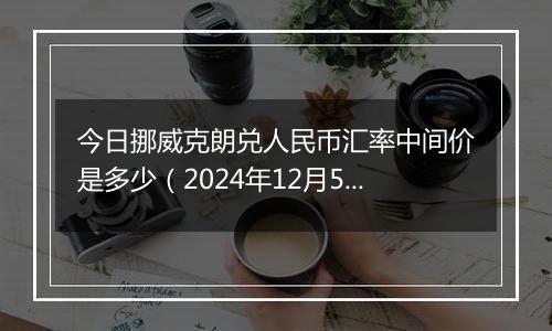 今日挪威克朗兑人民币汇率中间价是多少（2024年12月5日）