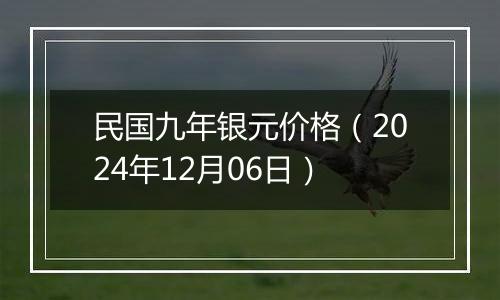 民国九年银元价格（2024年12月06日）