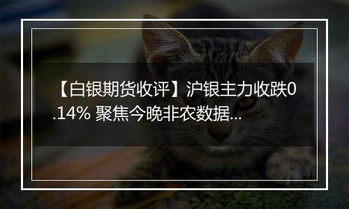 【白银期货收评】沪银主力收跌0.14% 聚焦今晚非农数据指引