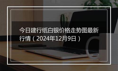 今日建行纸白银价格走势图最新行情（2024年12月9日）