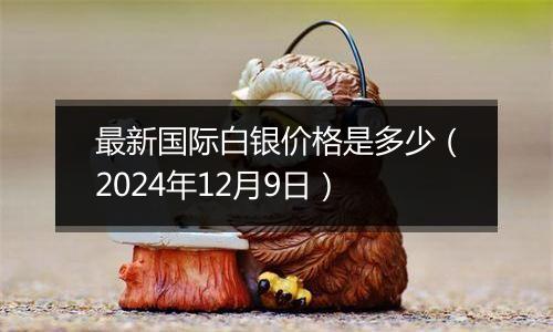 最新国际白银价格是多少（2024年12月9日）