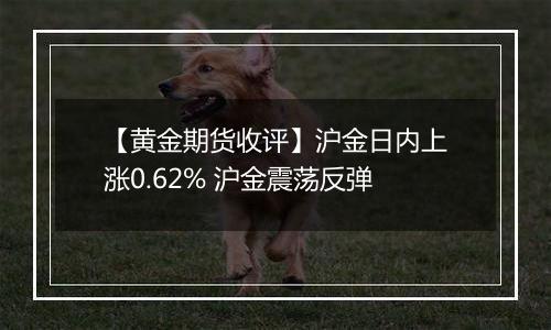 【黄金期货收评】沪金日内上涨0.62% 沪金震荡反弹