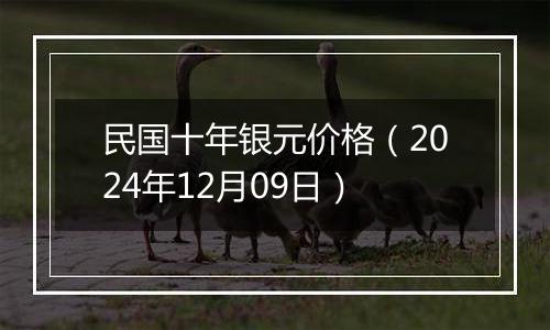 民国十年银元价格（2024年12月09日）