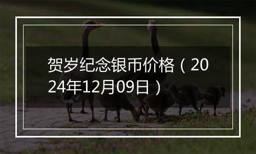 贺岁纪念银币价格（2024年12月09日）