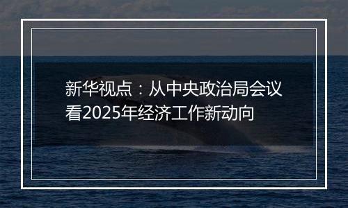 新华视点：从中央政治局会议看2025年经济工作新动向