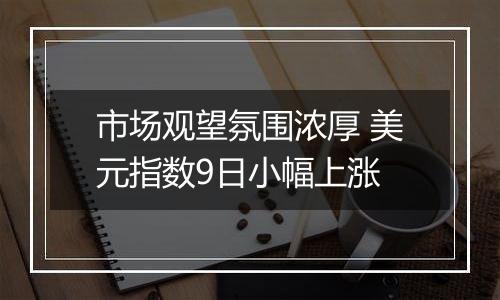 市场观望氛围浓厚 美元指数9日小幅上涨