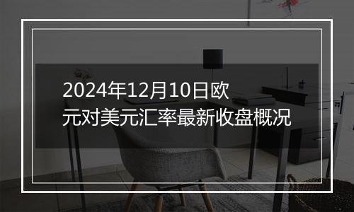 2024年12月10日欧元对美元汇率最新收盘概况