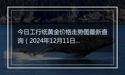 今日工行纸黄金价格走势图最新查询（2024年12月11日）