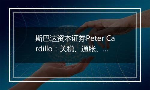 斯巴达资本证券Peter Cardillo：关税、通胀、美联储政策是2025年美股市场三大变量