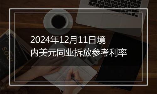 2024年12月11日境内美元同业拆放参考利率