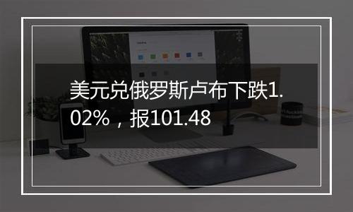 美元兑俄罗斯卢布下跌1.02%，报101.48